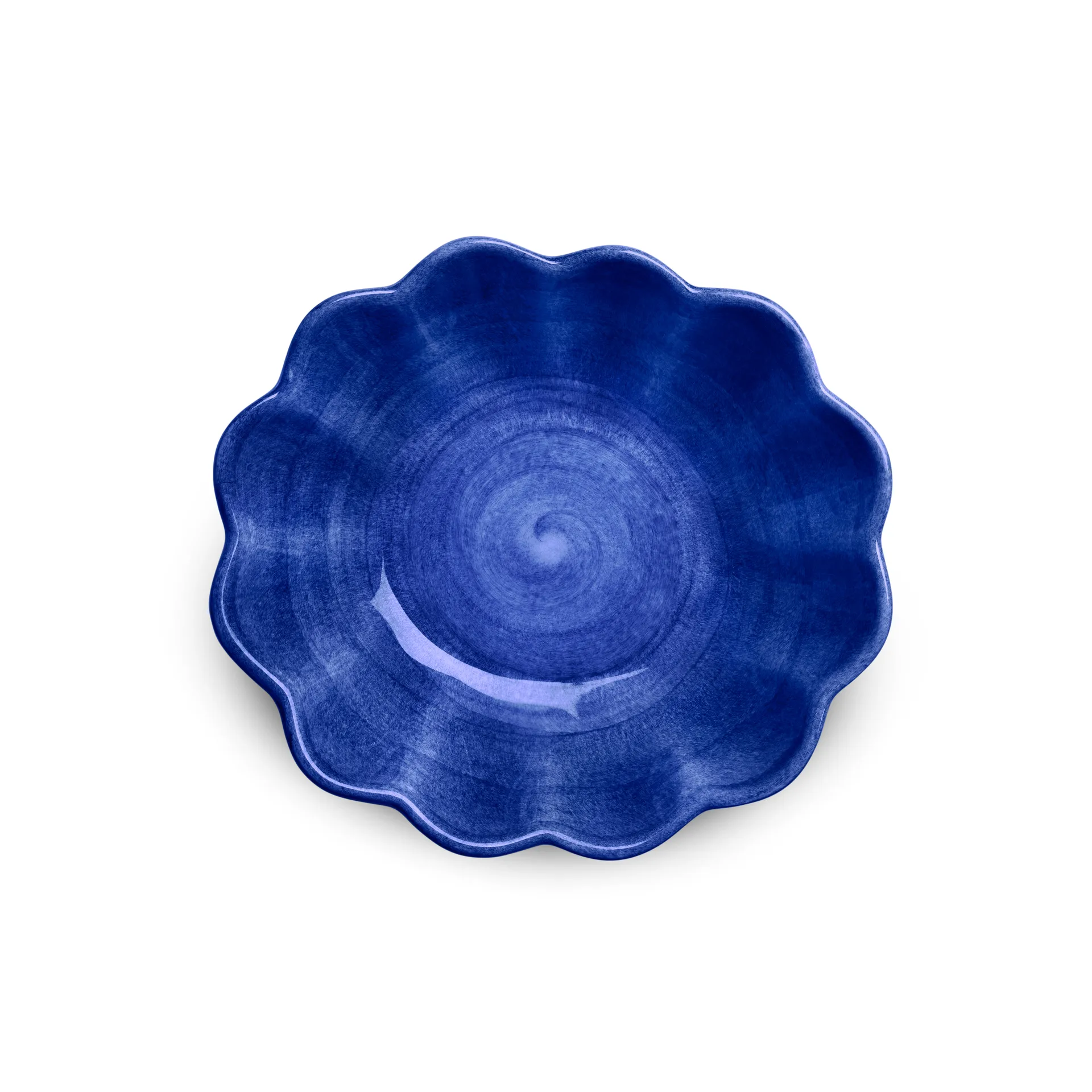 Oyster schaal 16x18 cm, Blauw Mateus