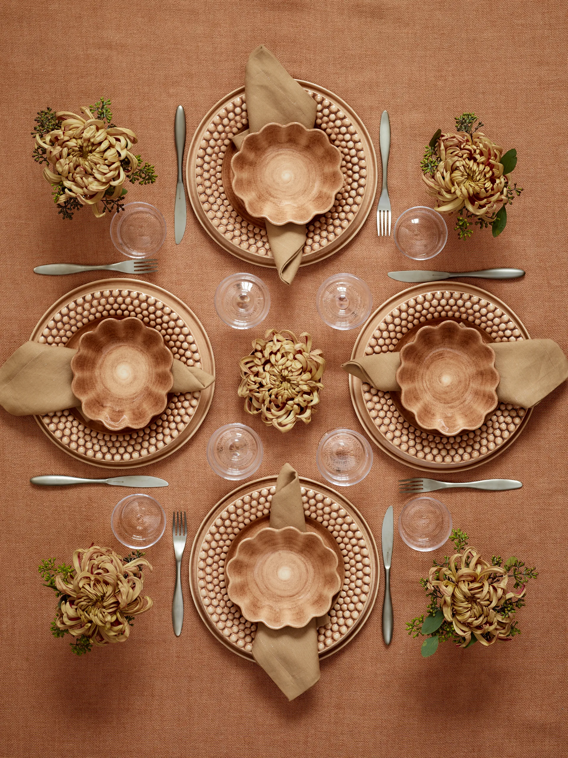 Oyster schaal 16x18 cm, Cinnamon Mateus