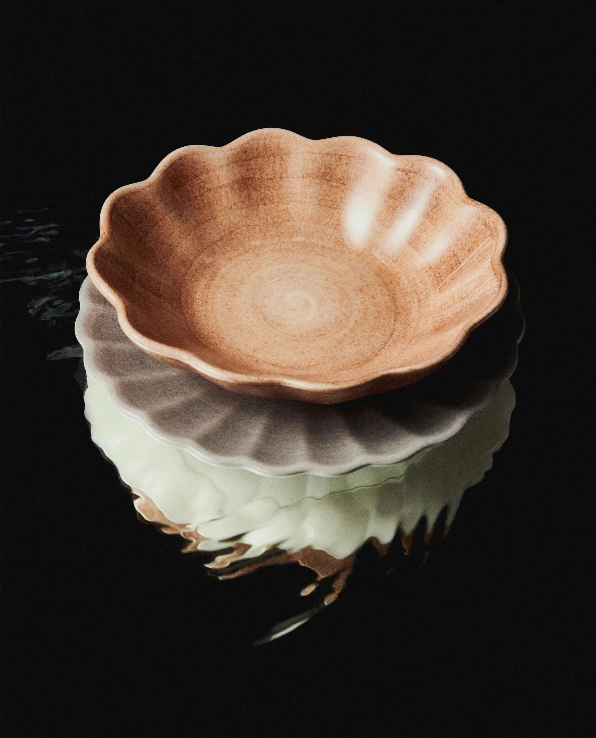 Oyster schaal 16x18 cm, Cinnamon Mateus