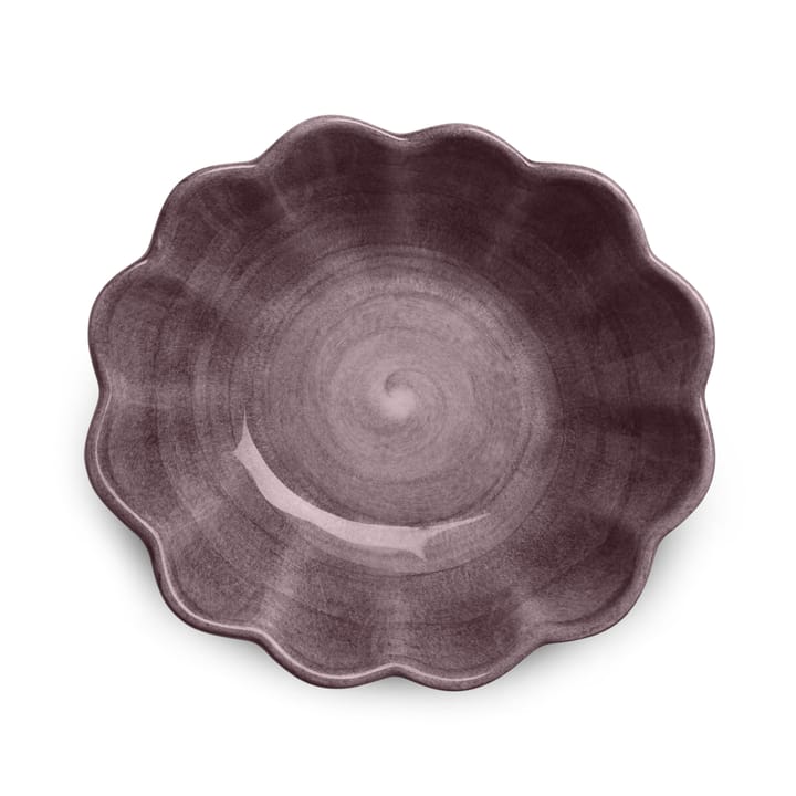 Oyster schaal 16x18 cm, Donkerpaars Mateus