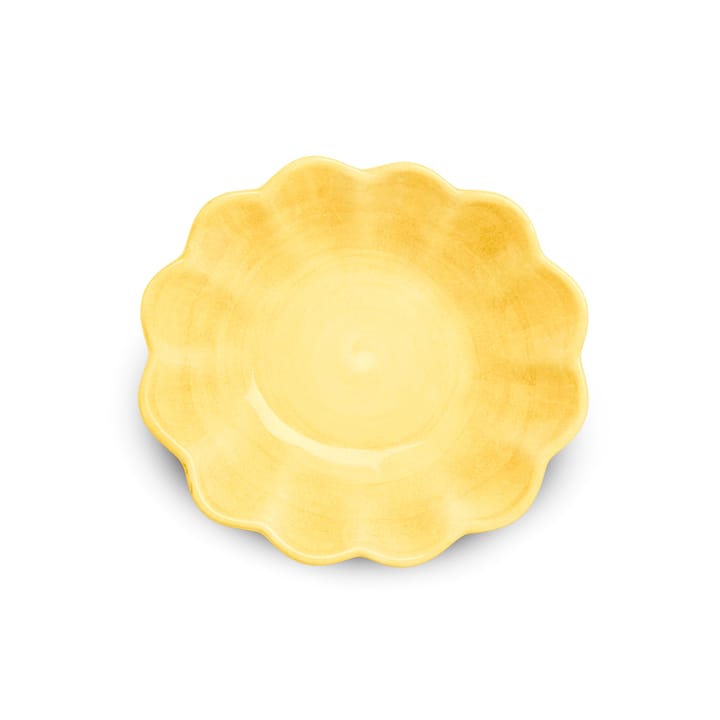 Oyster schaal 16x18 cm, Geel Mateus