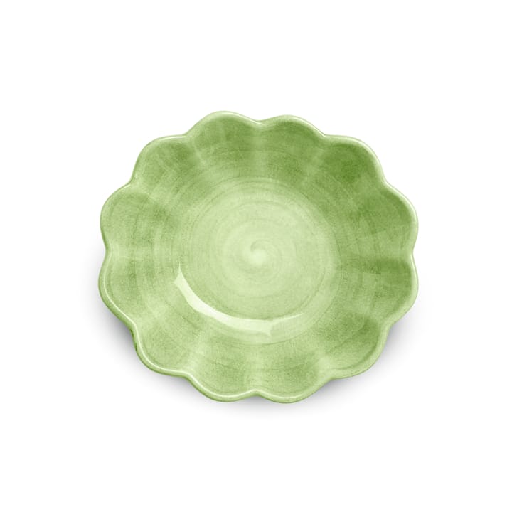Oyster schaal 16x18 cm, Groen Mateus