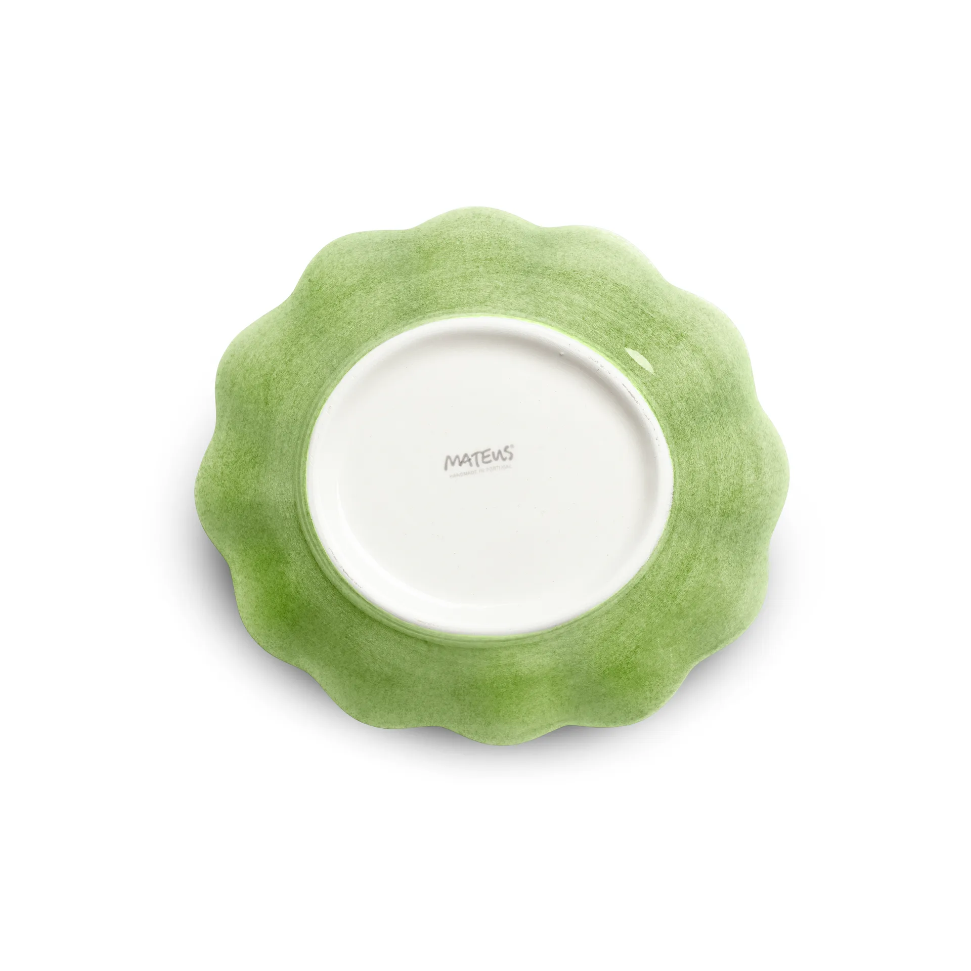 Oyster schaal 16x18 cm, Groen Mateus