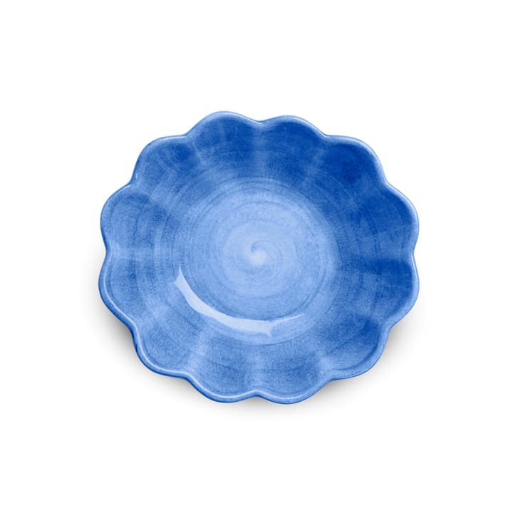 Oyster schaal 16x18 cm, Lichtblauw Mateus