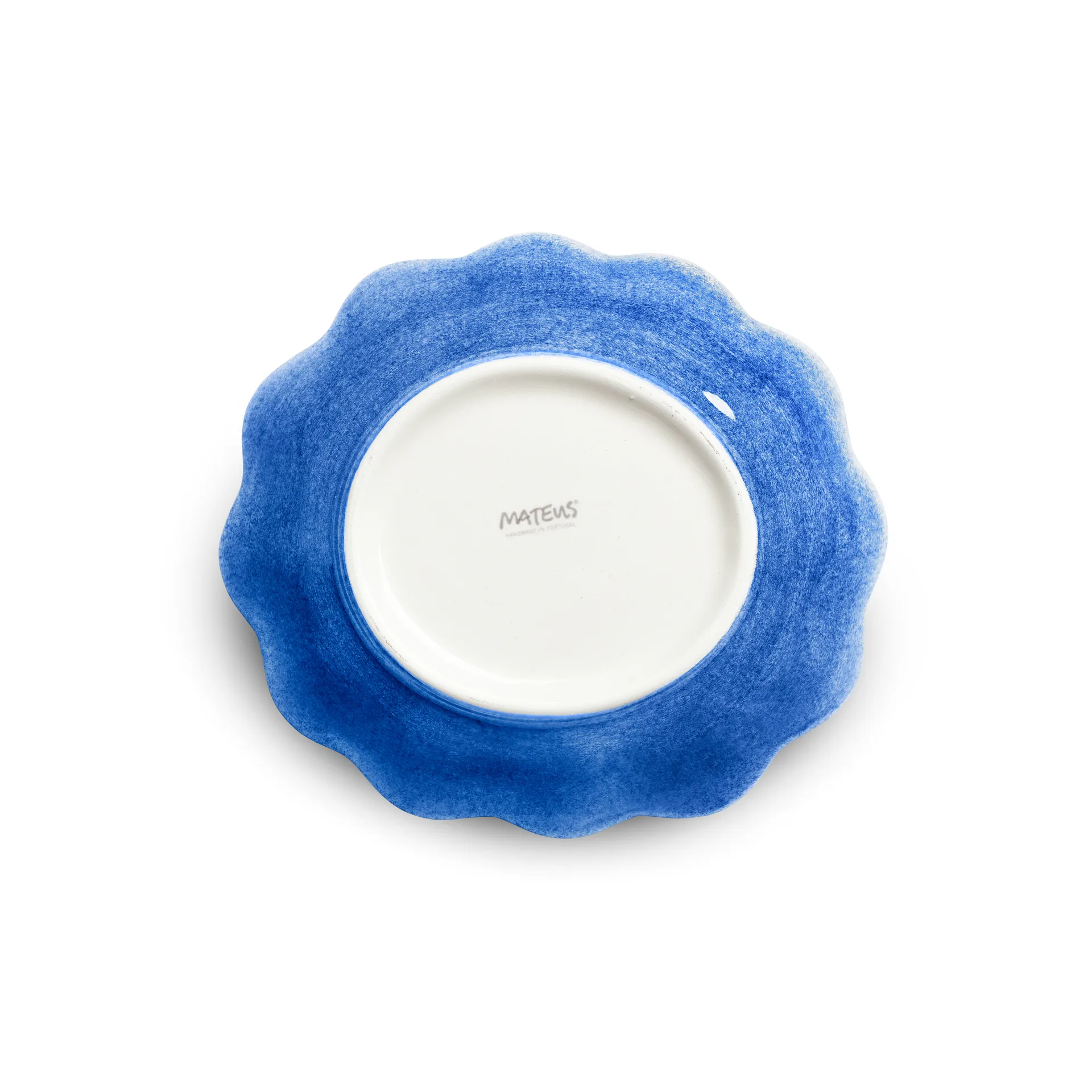 Oyster schaal 16x18 cm, Lichtblauw Mateus