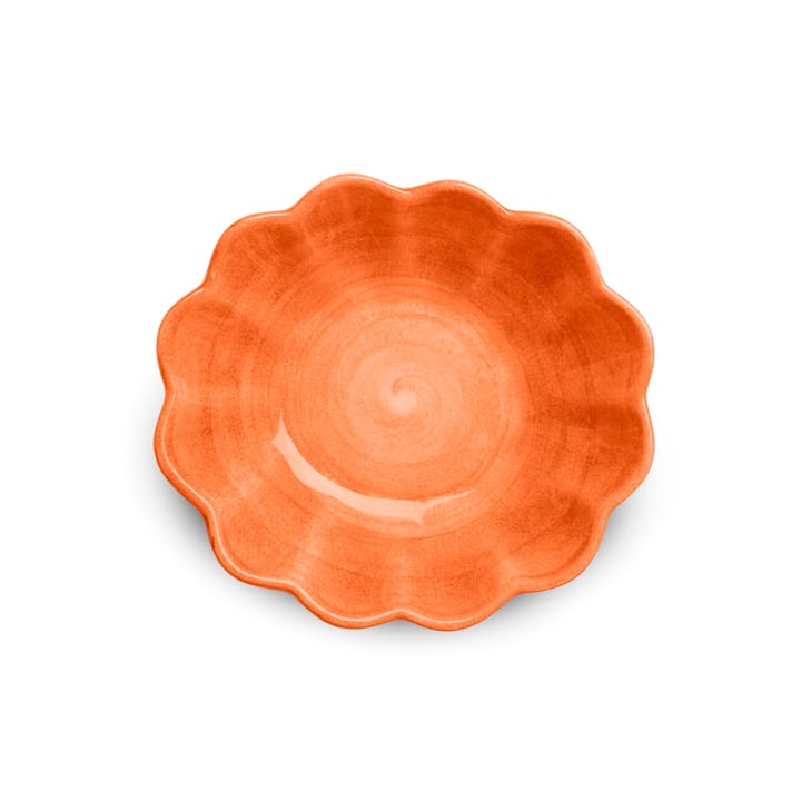 Oyster schaal 16x18 cm, Oranje Mateus