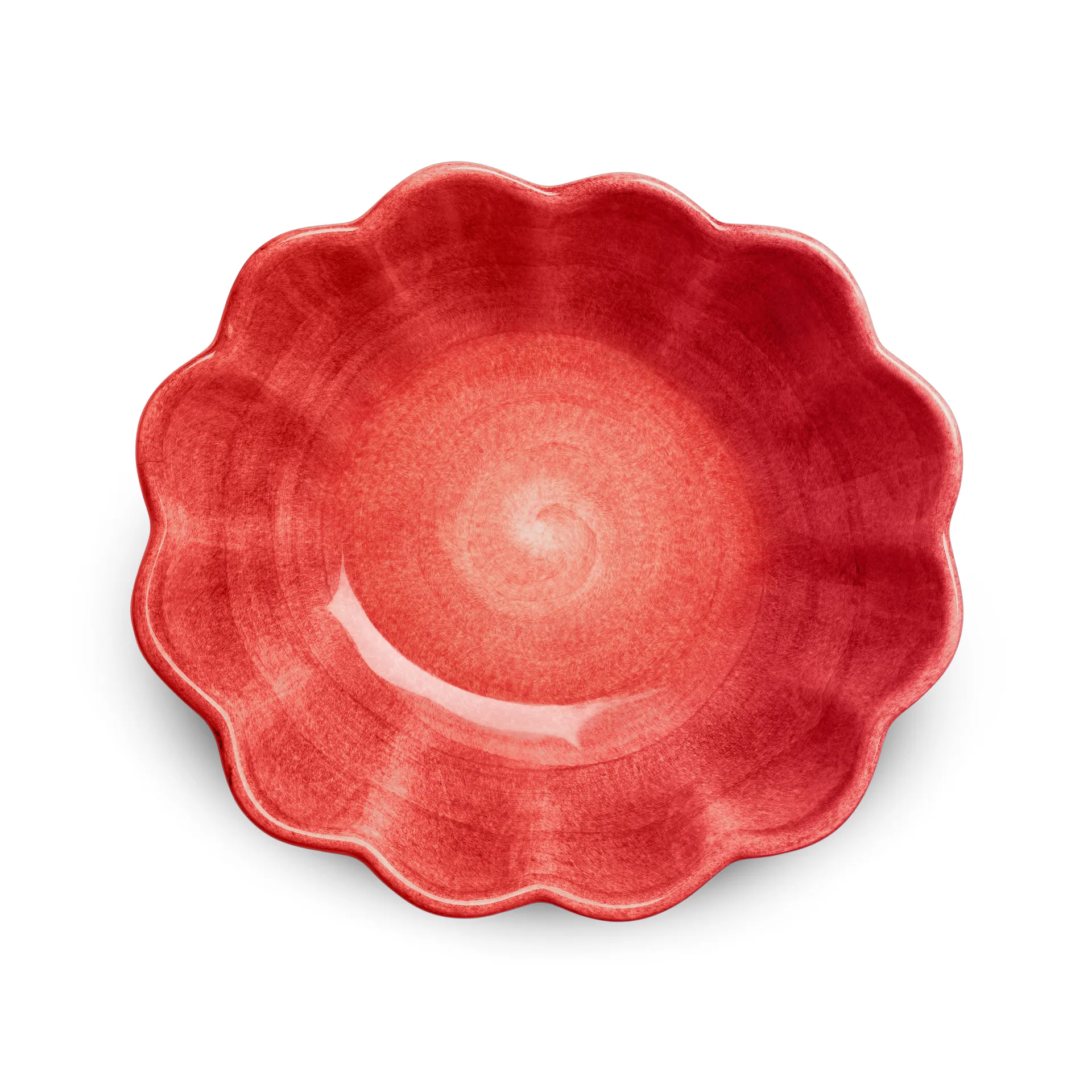 Oyster schaal 16x18 cm, Rood Mateus