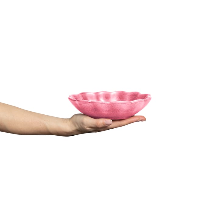 Oyster schaal 16x18 cm, Roze Mateus