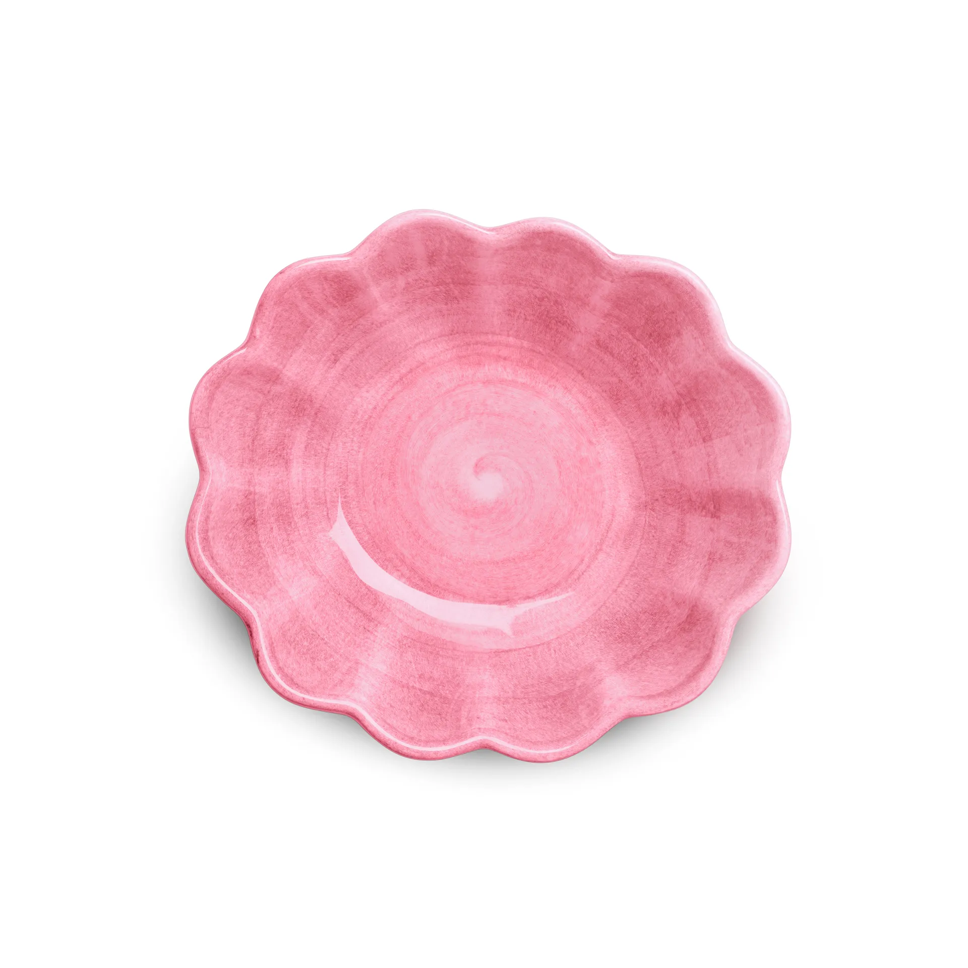 Oyster schaal 16x18 cm, Roze Mateus