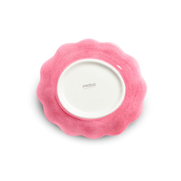 Oyster schaal 16x18 cm, Roze Mateus