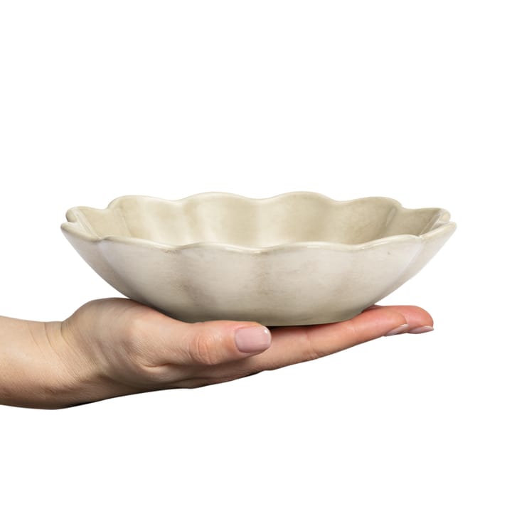 Oyster schaal 16x18 cm, Zand Mateus