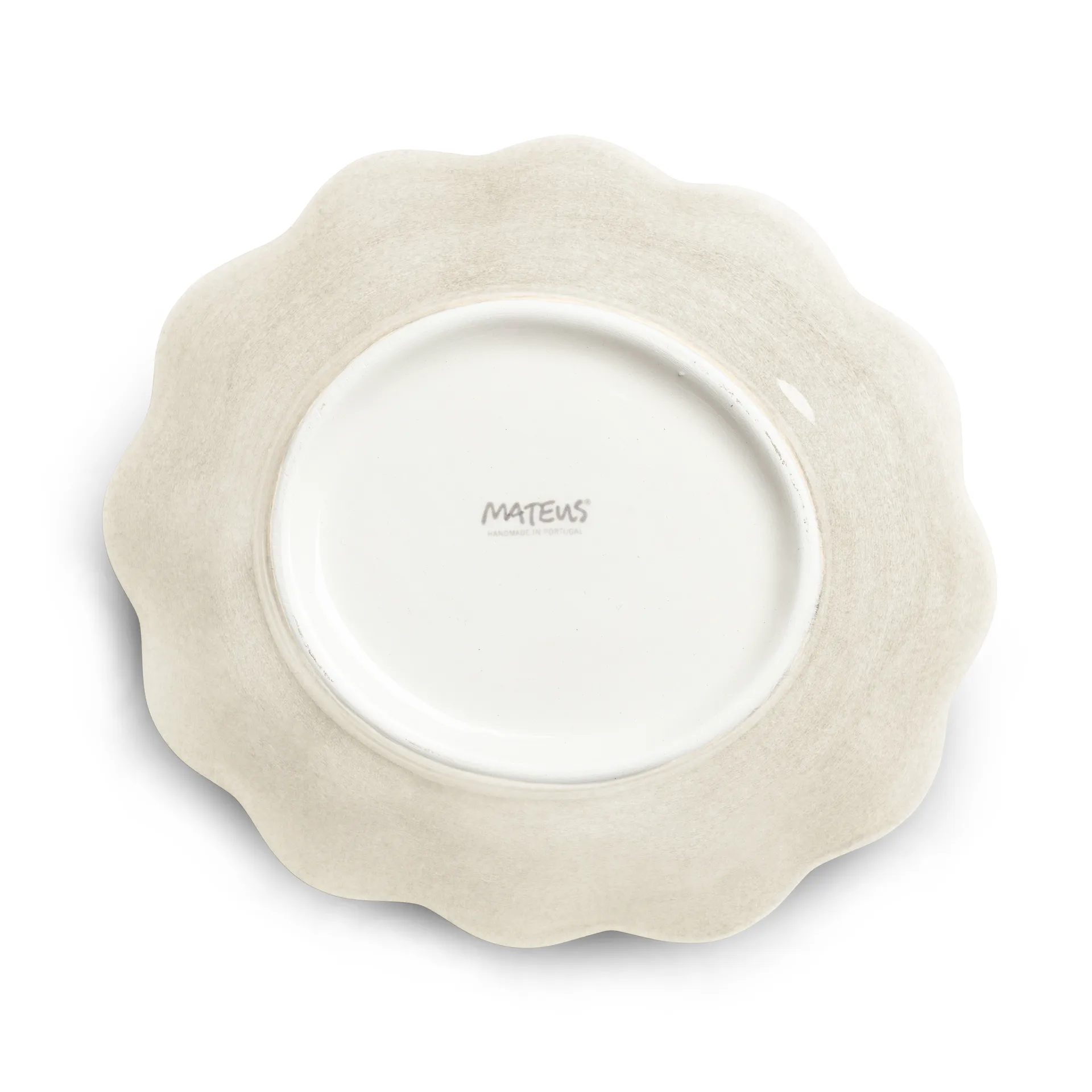 Oyster schaal 16x18 cm, Zand Mateus