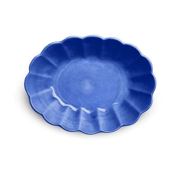 Oyster schaal 18x23 cm, Blauw Mateus