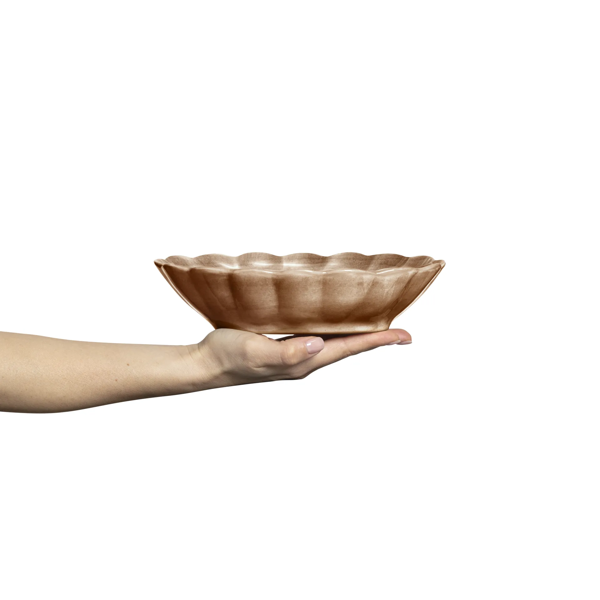 Oyster schaal 18x23 cm, Cinnamon Mateus