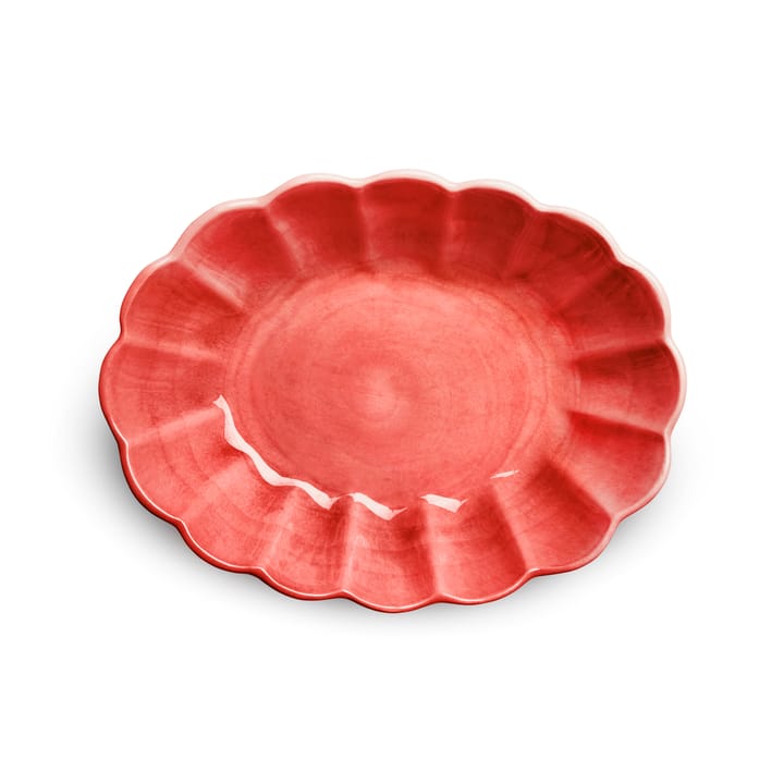 Oyster schaal 18x23 cm, Rood Mateus