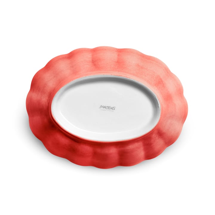 Oyster schaal 18x23 cm, Rood Mateus