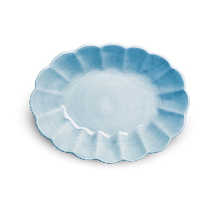 Oyster schaal 18x23 cm, Turquoise Mateus
