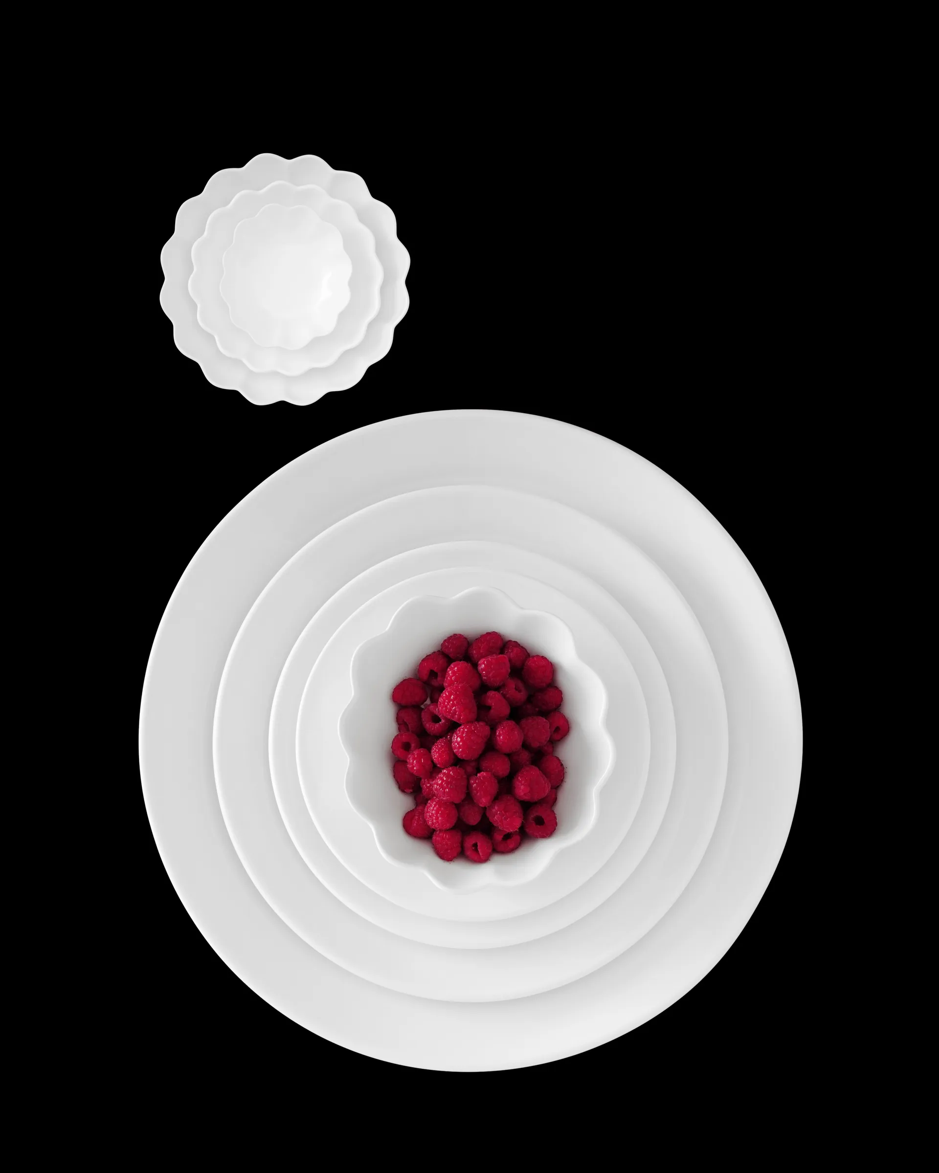 Oyster schaal 18x23 cm, Wit Mateus