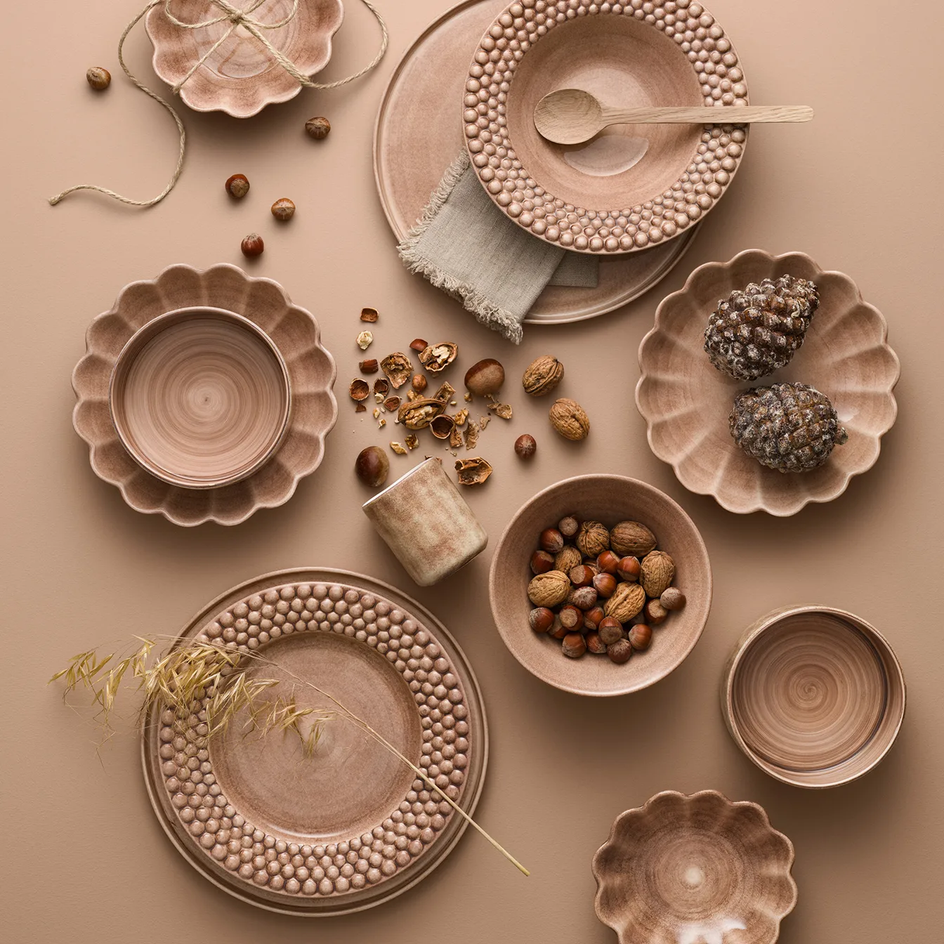 Oyster schaal Ø24 cm, Cinnamon Mateus