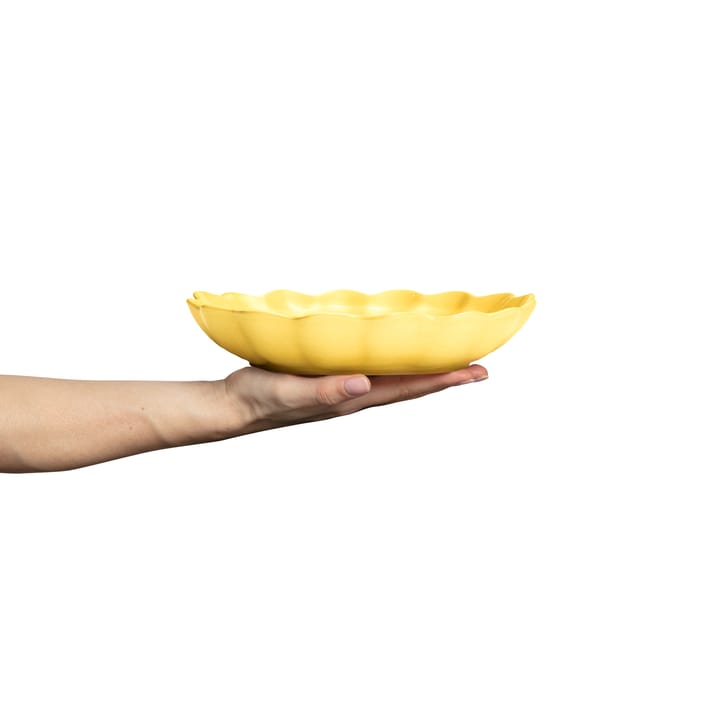 Oyster schaal Ø24 cm, Geel Mateus