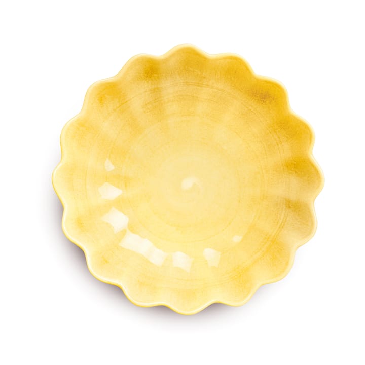 Oyster schaal Ø24 cm, Geel Mateus