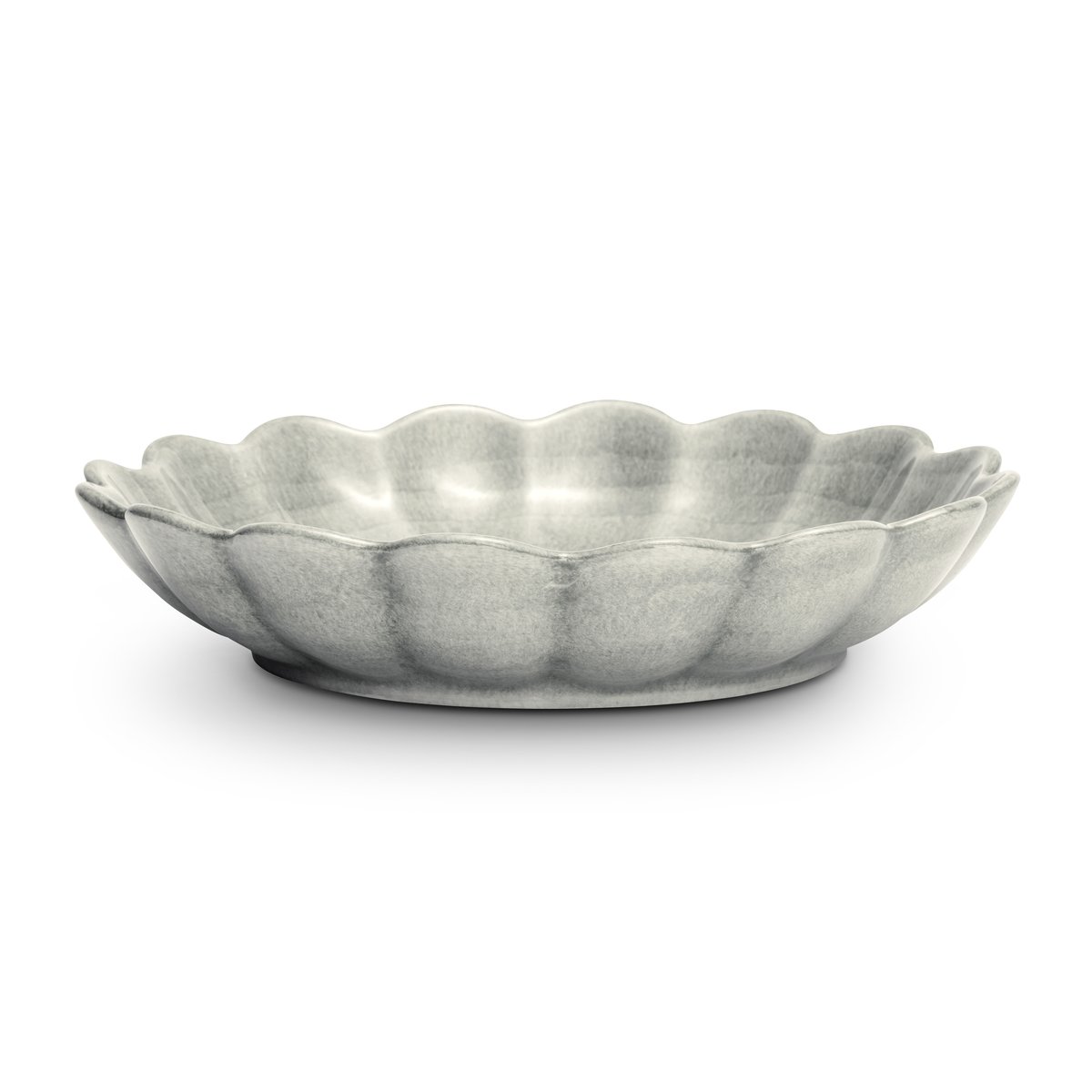 Mateus Oyster schaal o24 cm Grijs | Scandinavisch Interieur | Diepe borden | Grijs