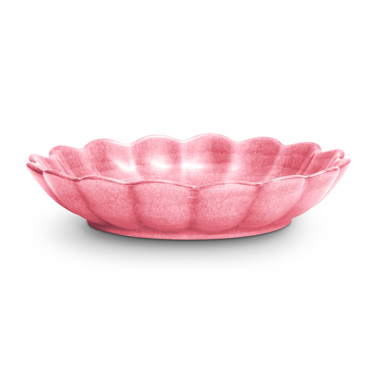 Mateus Oyster schaal o24 cm Roze | Scandinavisch Interieur | Diepe borden | Roze