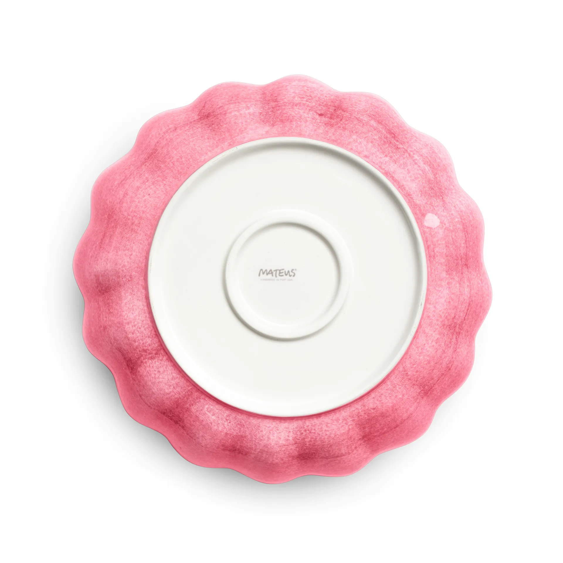 Oyster schaal Ø24 cm, Roze Mateus