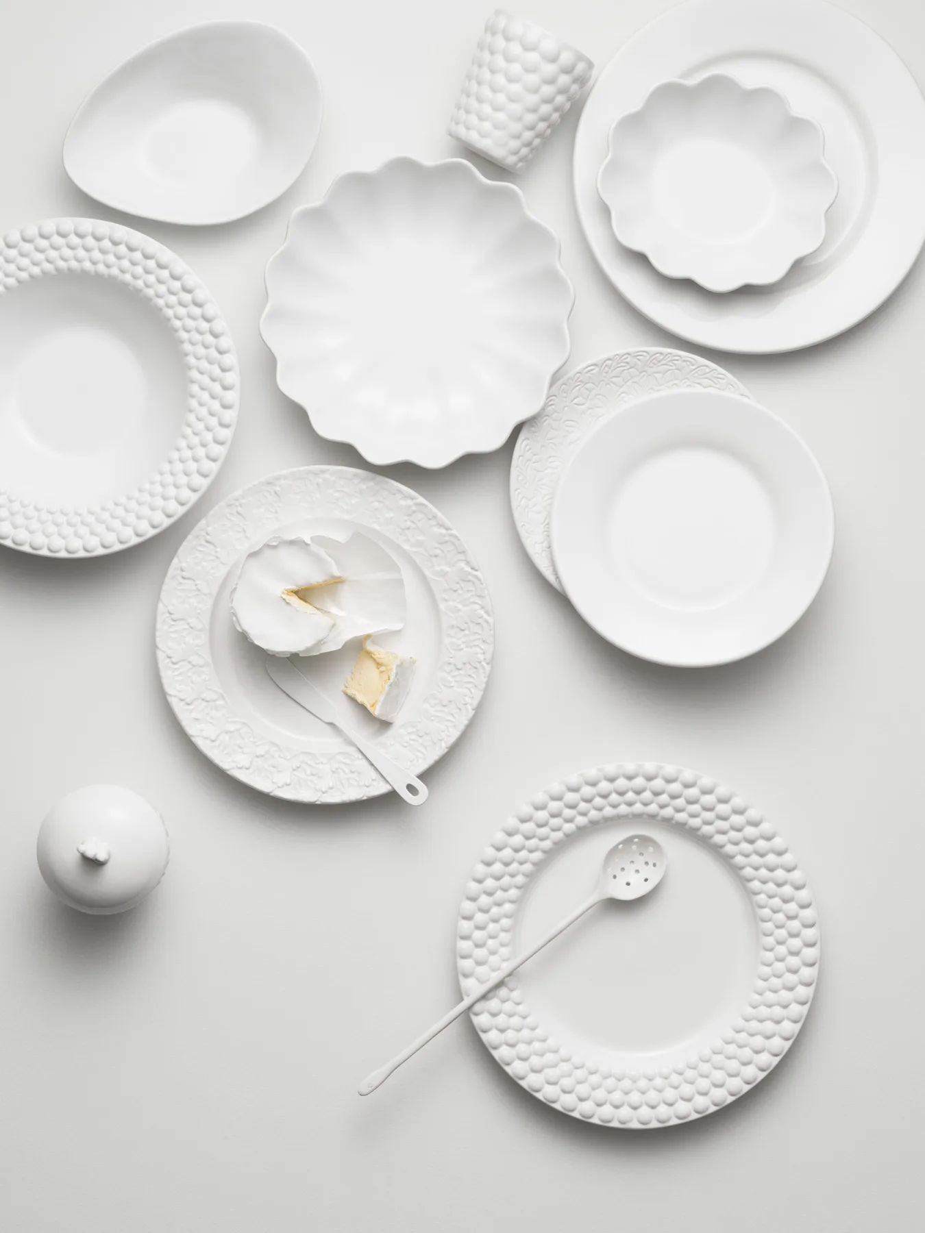 Oyster schaal Ø24 cm, wit Mateus