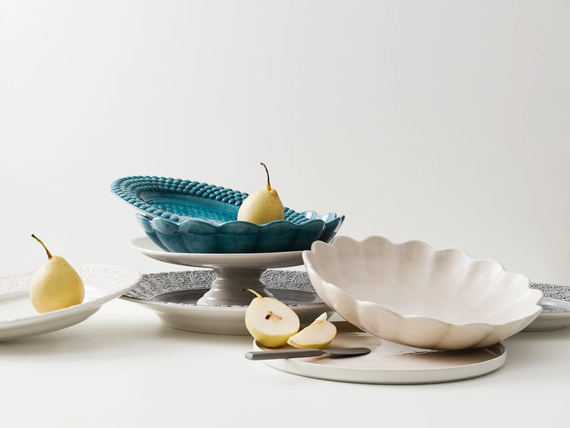 Oyster schaal Ø24 cm, wit Mateus