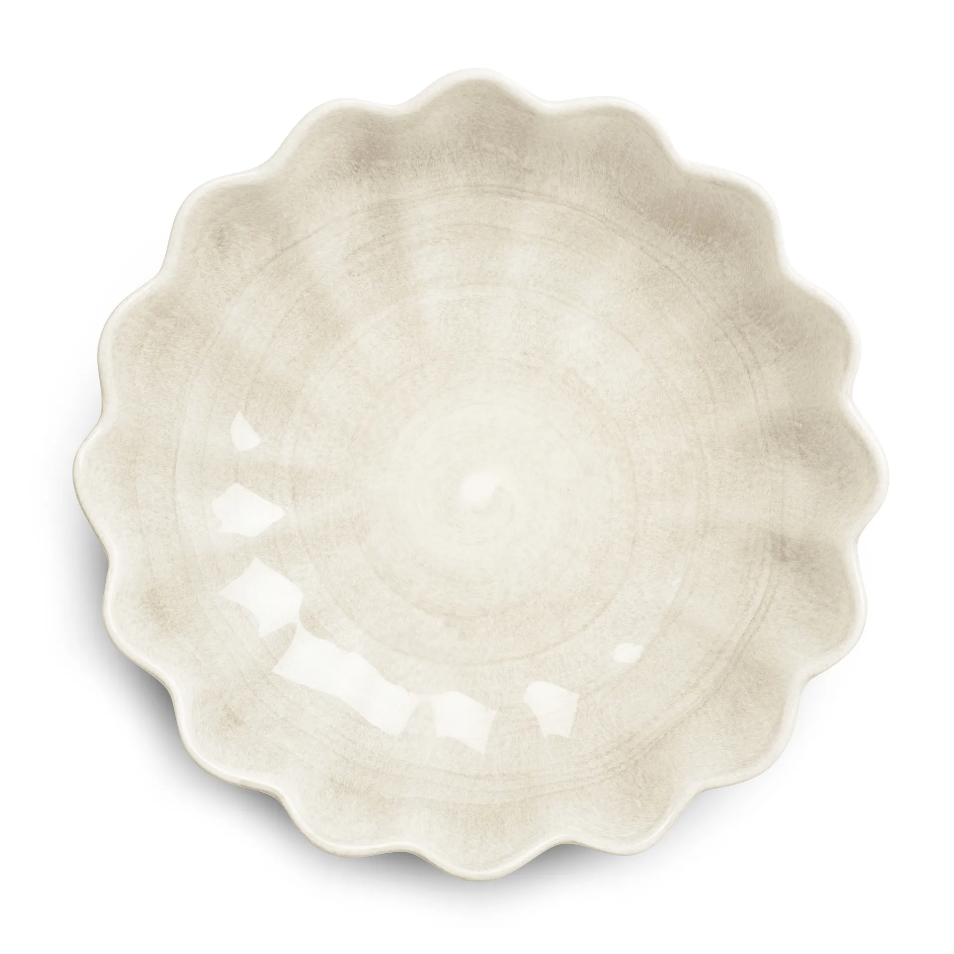 Oyster schaal Ø24 cm, Zand Mateus