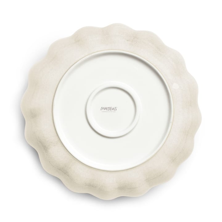 Oyster schaal Ø24 cm, Zand Mateus