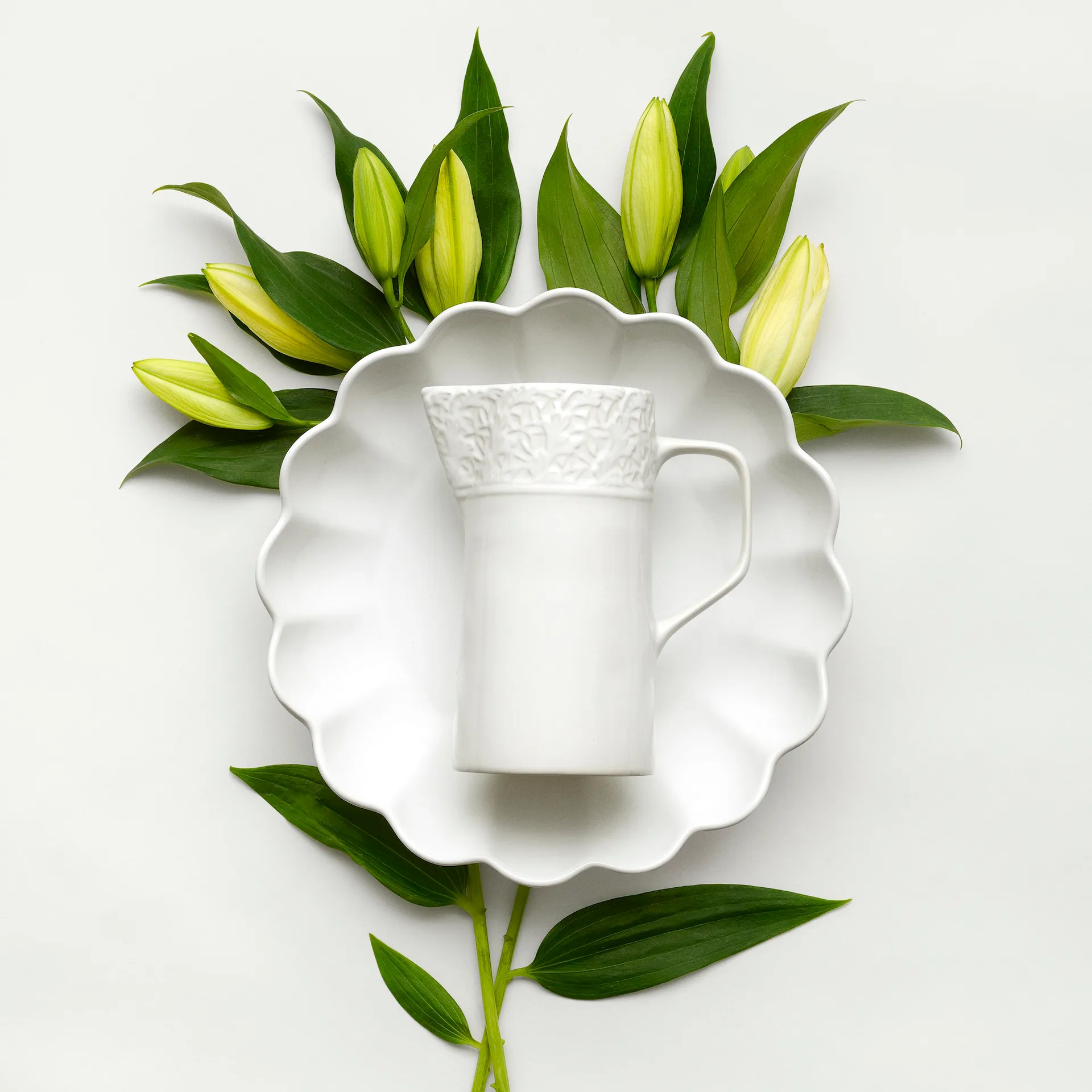 Oyster schaal Ø31 cm, wit Mateus