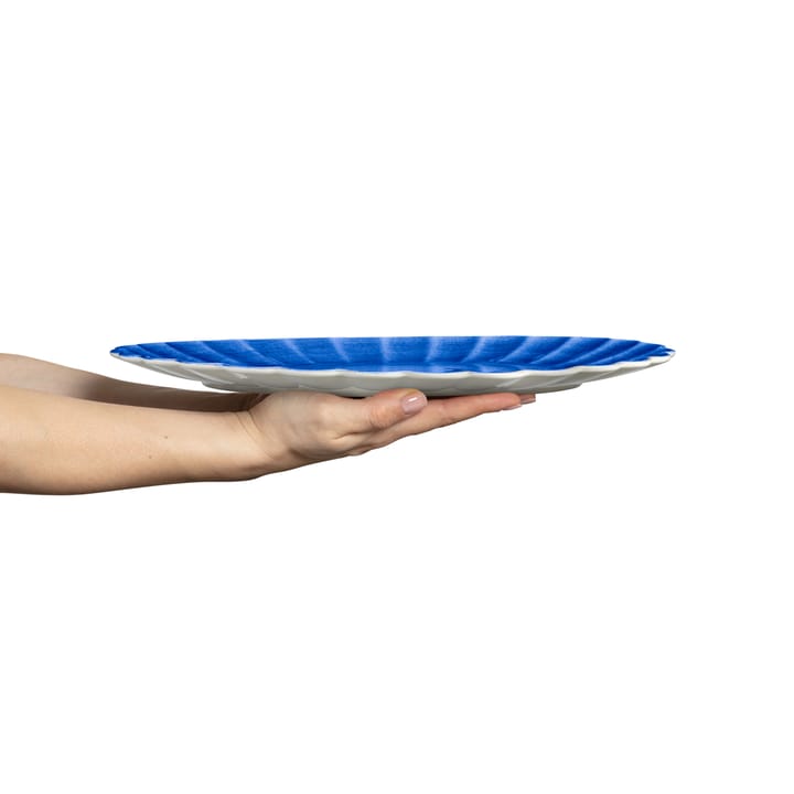 Oyster schotel 30x35 cm, Blauw Mateus