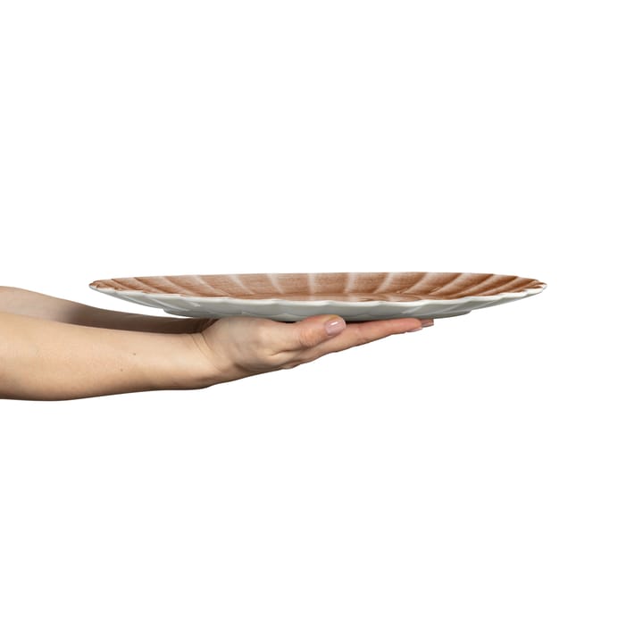 Oyster schotel 30x35 cm, Cinnamon Mateus