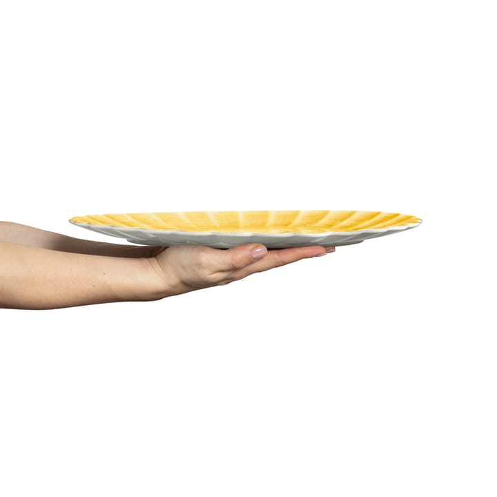 Oyster schotel 30x35 cm, Geel Mateus