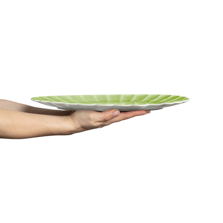 Oyster schotel 30x35 cm, Groen Mateus