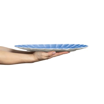 Oyster schotel 30x35 cm - Lichtblauw - Mateus