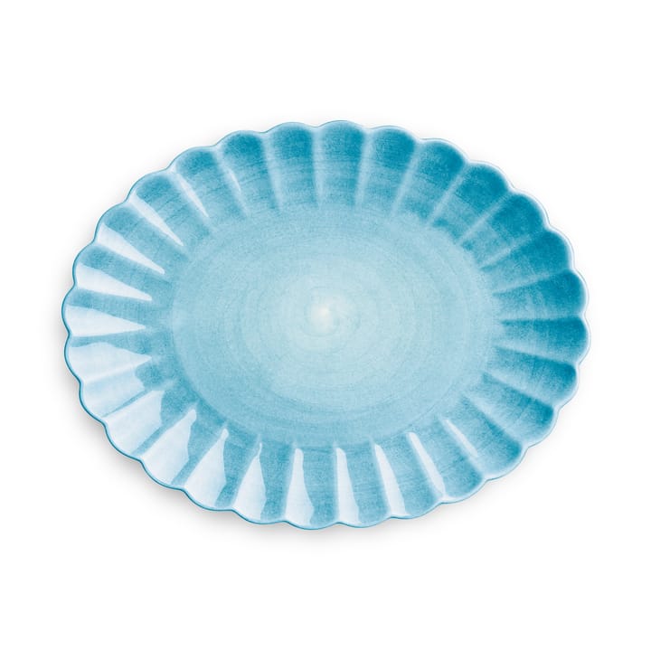 Oyster schotel 30x35 cm - Turquoise - Mateus