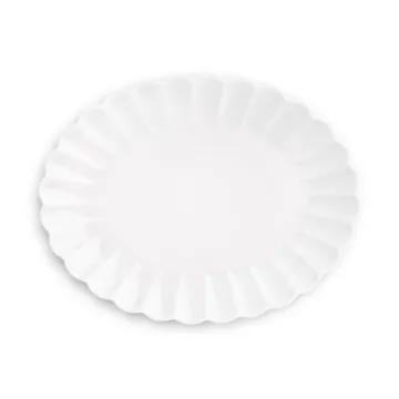 Oyster schotel 30x35 cm - Wit - Mateus