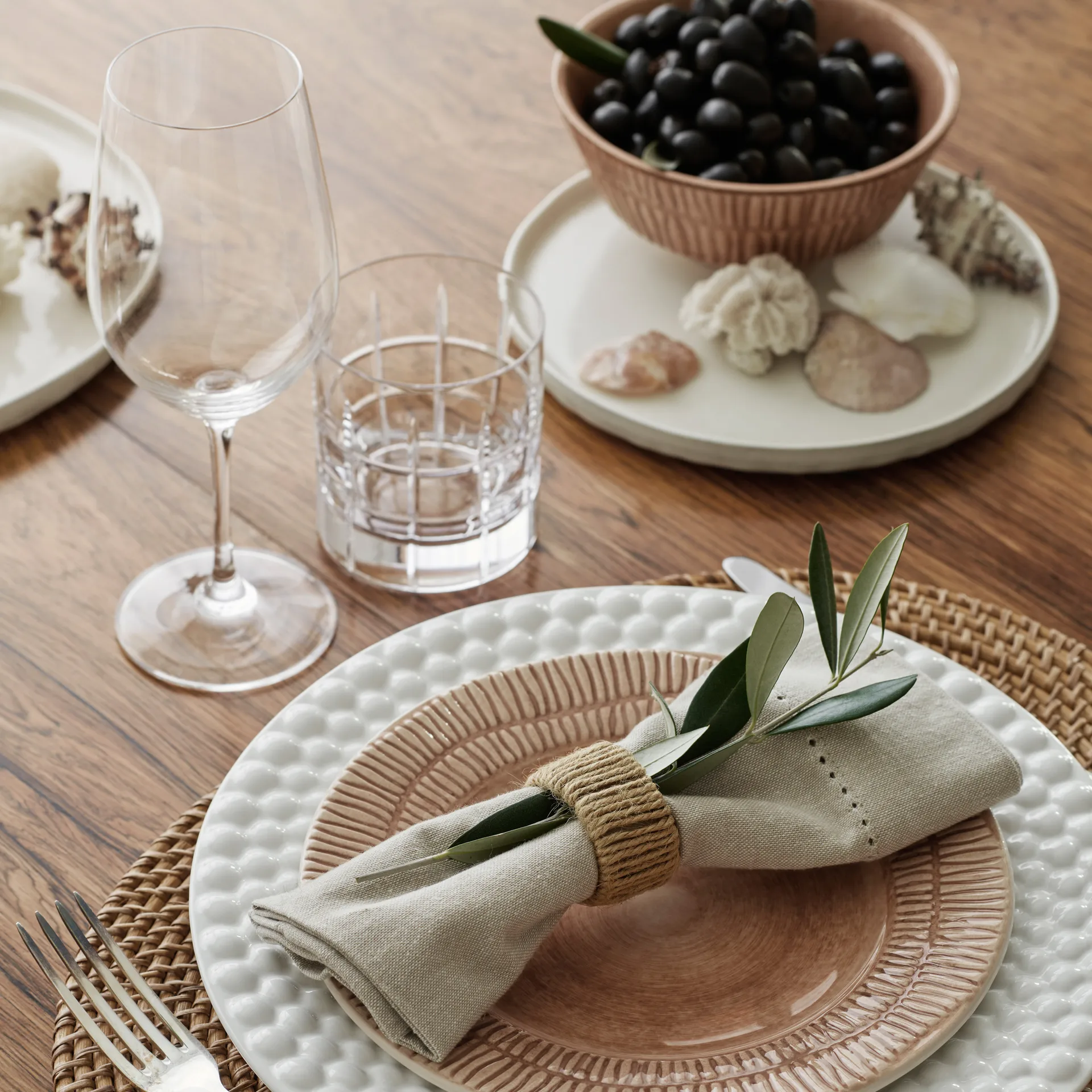 Stripes bord Ø21 cm, Cinnamon  Mateus