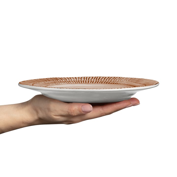 Stripes bord Ø21 cm, Cinnamon  Mateus