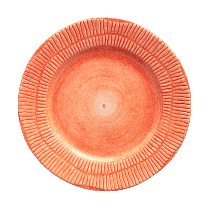 Stripes bord Ø21 cm - Oranje - Mateus