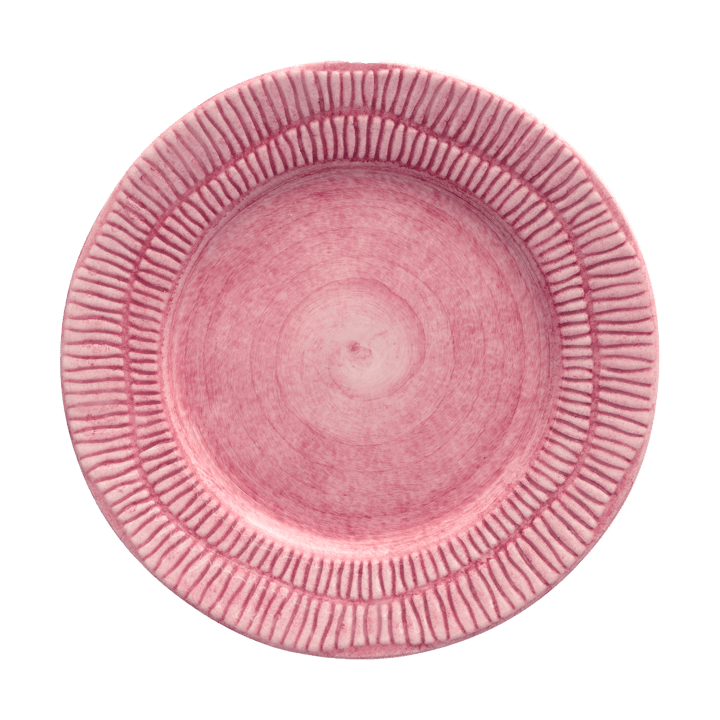 Stripes bord Ø21 cm - Roze - Mateus