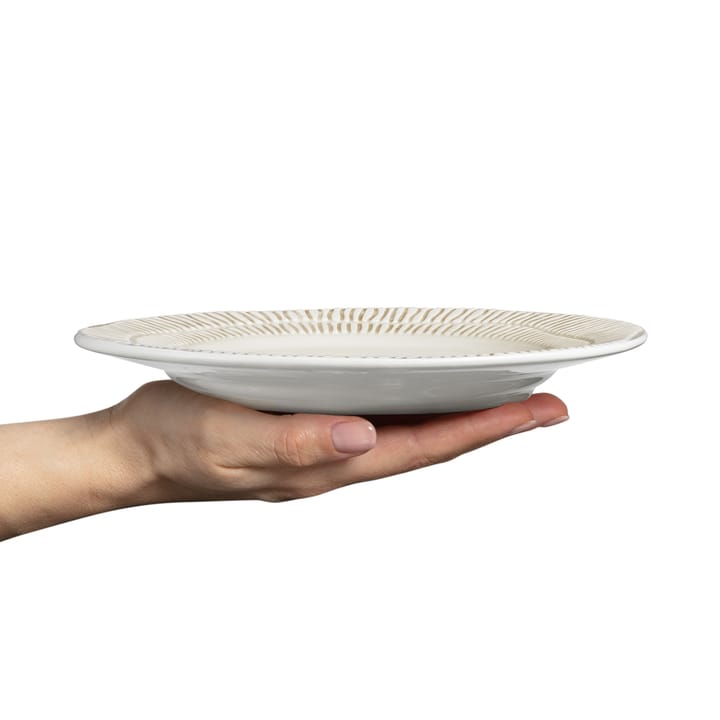 Stripes bord Ø21 cm, Sand Mateus