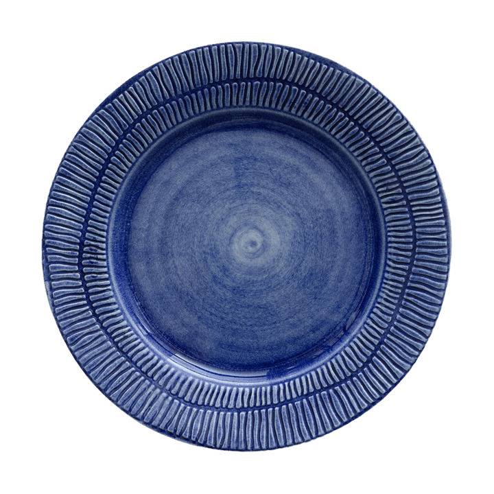 Stripes bord Ø28 cm - Blauw - Mateus