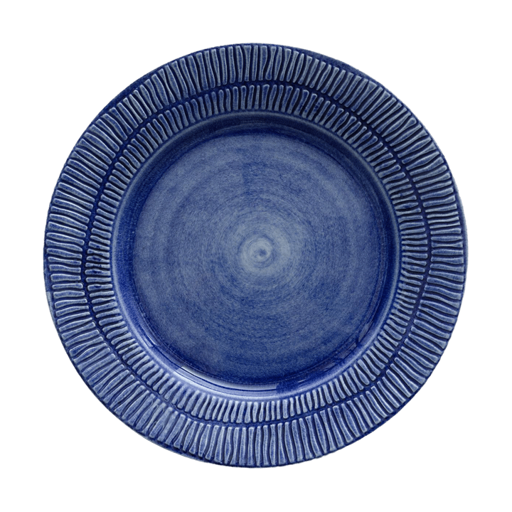 Stripes bord Ø28 cm - Blauw - Mateus