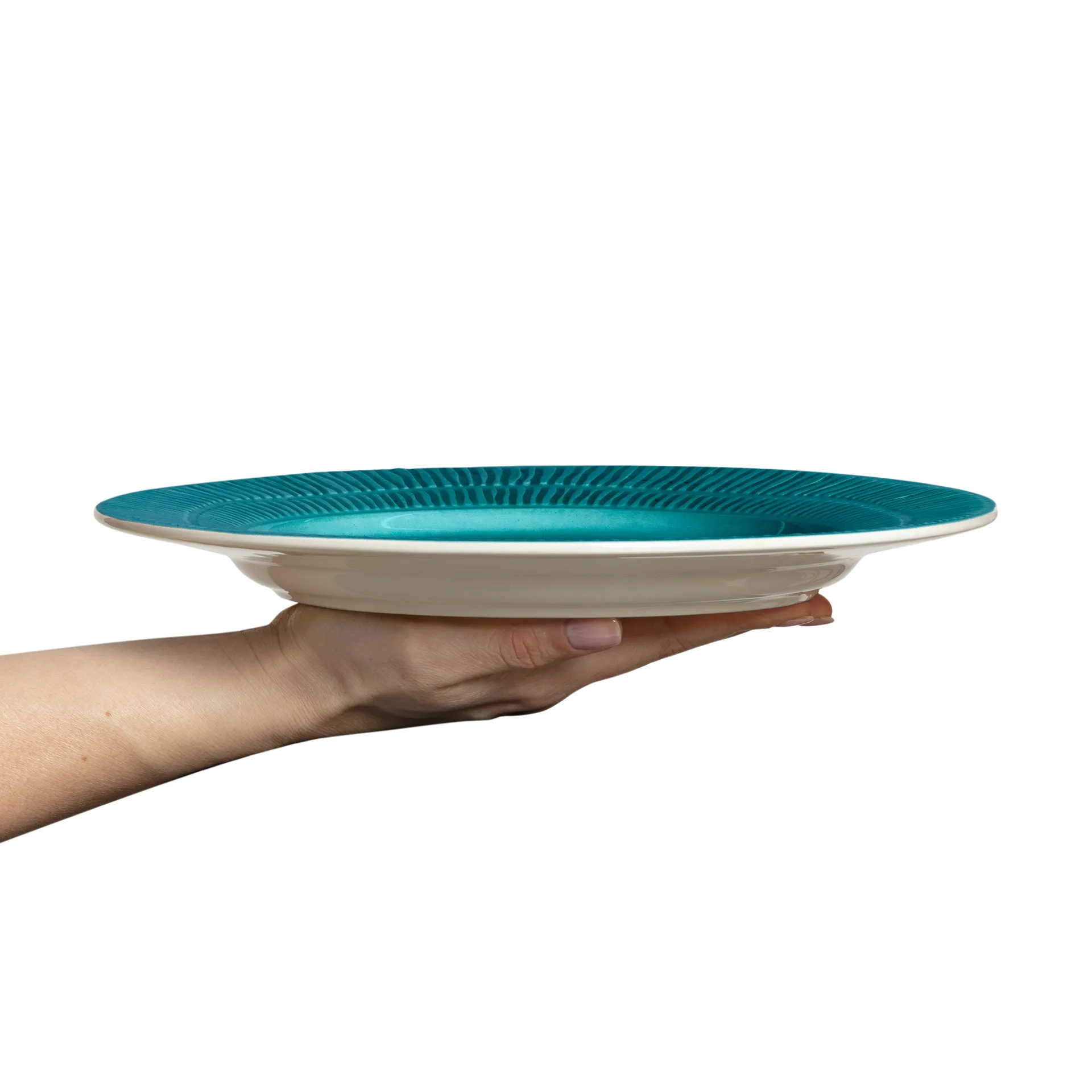 Stripes bord Ø28 cm, Ocean Mateus