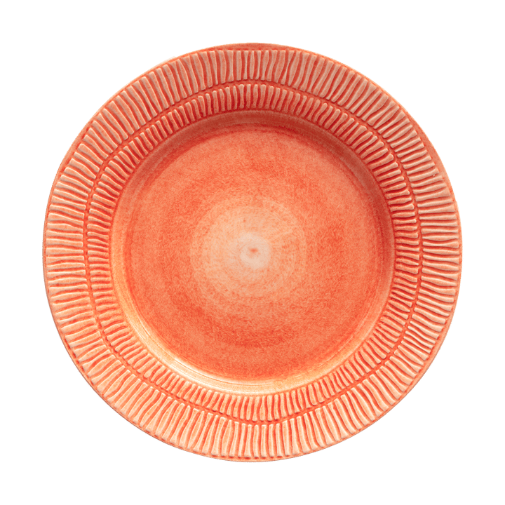 Stripes bord Ø28 cm - Oranje - Mateus