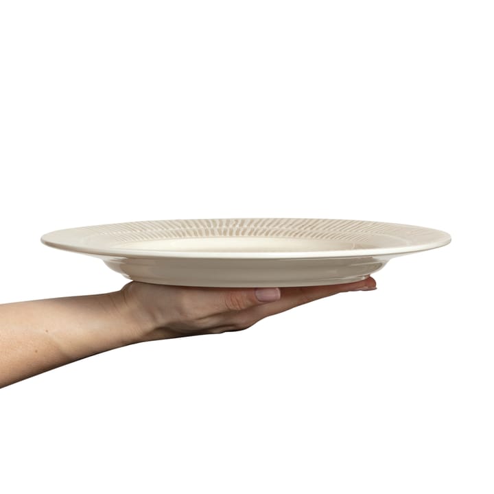 Stripes bord Ø28 cm, Sand Mateus